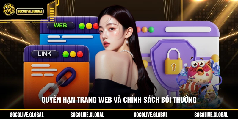 Quyền hạn trang web và chính sách bồi thường